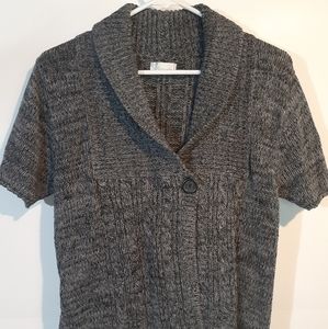 Currants Button over sweater